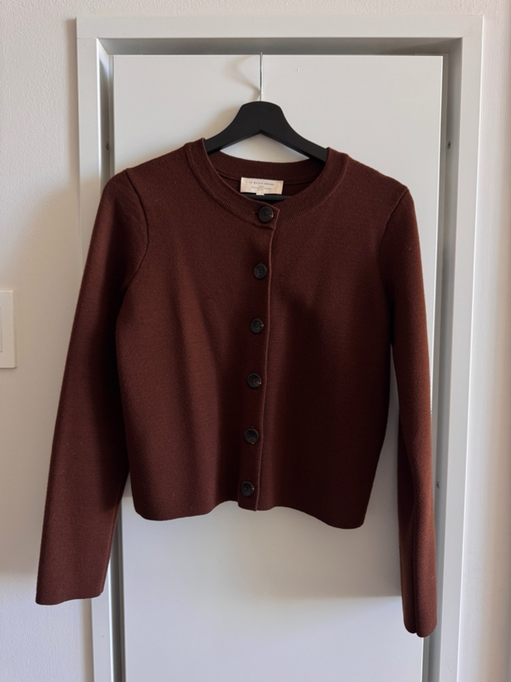 Sezane Wool Brown Cardigan - Picture 2 of 4